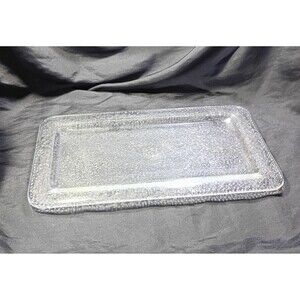 White Barn Candle Co Clear Crackle Tray